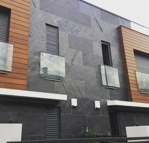 architectural material exporter Stone <b>Veneer</b> Ice Black Sheet Flexible Shone Wall Panel Floor Tile Safe Use Villa Home - Product Image 5