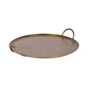 Plateau en métal moderne de qualité supérieure, finition thermolaquée, multifonctionnel, artisanal, pour servir des fruits, décoratif, Noël - Product Image 6
