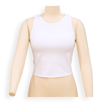 Débardeur à col montant pour femme – Soutien-gorge intégré, haut de yoga sans coutures |   Couleurs et logos personnalisés, fabricant de vêtements en Chine
