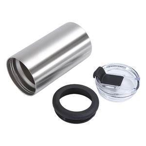 Acero inoxidable 12oz 360ml Can Cooler con tapas Tazas fáciles de sostener para viajar - Product Image 3