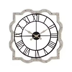 Horloge murale géométrique moderne de luxe, design hexagonal en fil métallique, horloge silencieuse pour la décoration murale créative de la maison et du bureau - Product Image 6