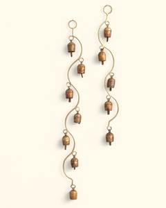 Antique Iron Wall Hanging Bell Decorative <b>Rustic</b> Vintage Style Outdoor Garden Entrance <b>Door</b> Accent Piece - Product Image 1