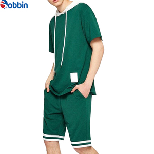 Nueva Llegada Conjunto Personalizado de Sudadera con Capucha y Pantalones Cortos para Hombre Tallas Grandes, Conjunto de Verano Informal con Lavado Ácido - Product Image 3