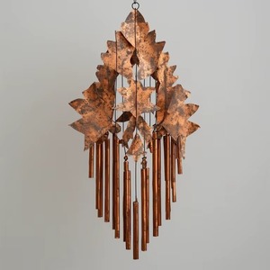 Mid Century 1890s Copper <b>Wind</b> <b>Chime</b> Round Outdoor Halloween Decoration Metal Craft Art Sculpture - Product Image 2