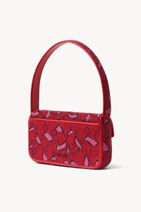 Sac à bandoulière brodé de perles fait main, motif damier floral bleu et blanc, sac à main perlé, fourre-tout – Direct Usine - Product Image 2
