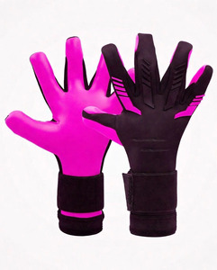 Gants de gardien de but en latex respirant de haute qualité avec sangle de poignet réglable pour une utilisation en extérieur, gants de football robustes - Product Image 4
