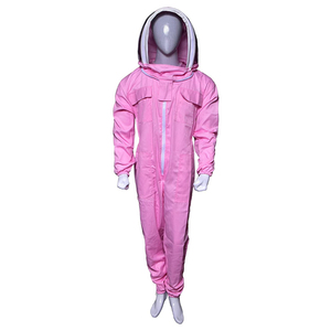 Traje de Apicultura Completo con Velo Protector, Overol Ventilado de Algodón, Múltiples Bolsillos y Puños Elásticos para Apicultores - Product Image 3