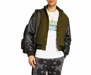 Ropa de calle de alta calidad, ropa personalizada, chaqueta de talla grande de béisbol de lana de invierno para hombre - Product Image 2
