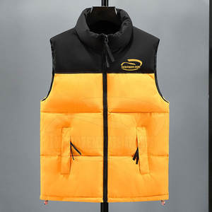 Label privé gilet bouffant de couleur contrastée nouveauté hommes gilet bouffant fermeture éclair complète hommes gilet bouffant - Product Image 3