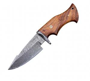 Handcrafted Damascus Steel Outdoor Utility Knife Natural Walnut <b>Wood</b> Handle Damascus Guard Craft <b>Tool</b> - Product Image 1