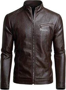 Veste matelassée en cuir véritable pour homme, en cuir de vachette, peau d'agneau, tissu peigné, écologique, importateur et fournisseur américain - Product Image 3