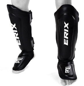 Protège-tibias de boxe Muay Thai en cuir de qualité supérieure, protection personnalisée des jambes, protège-tibias professionnels pour l'entraînement - Product Image 4