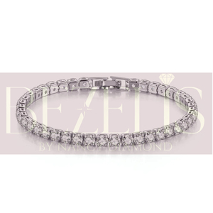 Pulsera de tenis con diamantes cultivados en laboratorio, engaste cuadrado, corte brillante redondo, gruesa, LGD, para mujer y hombre, joyería al por mayor - Product Image 5
