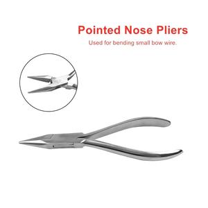Kits Profesionales de Tatuaje, Pinzas de Acero Inoxidable con Punta Fina, Pinzas para Doblar Alambre, Instrumento Dental Pequeño - Product Image 2