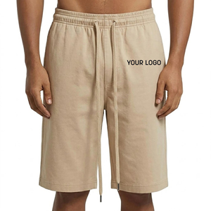 High Quality Summer Wear <b>Long</b> Drawstrings Solid Color Breathable <b>Shorts</b> Custom Screen Printed Logo Gym Wear <b>Shorts</b> For <b>Men</b> - Product Image 5