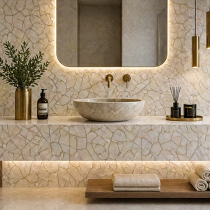 White Quartz Slab with Brass Quartz Slab with Bras Inlay Engineered Quartz Stone Slab Decorative Quartz Stone Slab Luxury Quartz - Product Image 6