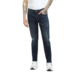 Nouveau jean en denim pour homme, taille mi-haute, coupe droite, respirant, boutons solides, extensible, décontracté, idéal pour l'été, au meilleur prix - Product Image 1