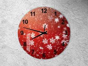 Reloj de Pared Redondo de Resina Moderno, Analógico, de Cuarzo, con Diseño de Copo de Nieve, Estilo Antiguo, para Sala de Estar, de Una Sola Cara, Funciona con Batería - Product Image 3