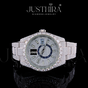Reloj de Cuarzo con Diamantes de Moissanita Elegante y Más Vendido, Reloj de Pulsera Impermeable de Estilo Joyería de Moda para Mujer, Disponible para la Venta - Product Image 2