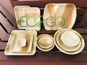 Eco2go เวียดนาม จาน/ชามใบปาล์มอะรีก้า 100% จากธรรมชาติ เป็นมิตรกับสิ่งแวดล้อม ทนต่อความเย็น ป้องกันรังสียูวี ปลอดภัยสำหรับอาหาร ใช้กับเครื่องล้างจานได้ - Product Image 6