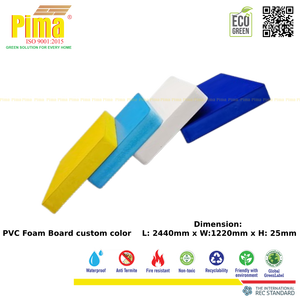 Hoja de tablero de espuma de PVC WPC blanca personalizada, 12mm de espesor, revestimiento de plástico decorativo de densidad de 0,6G/cm3 para tableros publicitarios - Product Image 1