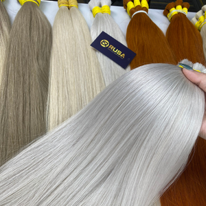 Extensiones de Cabello Humano Vietnamita al por Mayor, Cabello Virgen a Precio de Mayoreo, Color Platino, Largo y Liso - Product Image 1