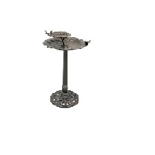 Soporte de comedero para pájaros martillado de Metal más vendido de diseño clásico, decoración al aire libre, precio al por mayor, baño para pájaros - Product Image 3