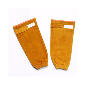 Manchons de protection pour les bras en cuir de vachette pleine fleur, résistants à l'abrasion, pour la soudure et les travaux de lutte contre l'incendie - Product Image 1