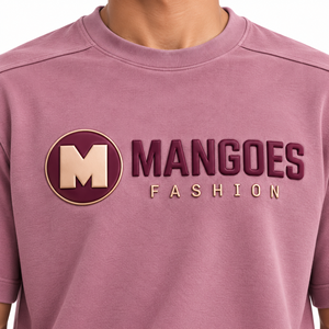 Camiseta de Algodón 100% con Estampado por Transferencia Térmica, Corte Holgado, Manga Corta, Personalizable en la Parte Delantera, Transpirable, Ropa Casual de Moda - Product Image 3