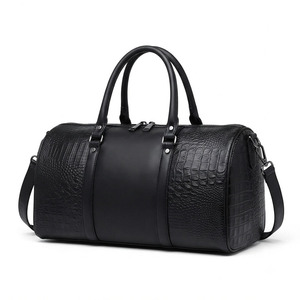 Wholesale Leather Travel Bag Premium Carryall <b>Luggage</b> Bag with Large Storage Space Durable Handles and Adjustable Shoulder <b>Strap</b> - Product Image 1