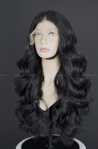 Peluca sin pegamento de encaje HD de lujo vietnamita para mujer, cabello humano crudo, estilo ondulado, envío frontal directamente del proveedor de Vietnam - Product Image 2