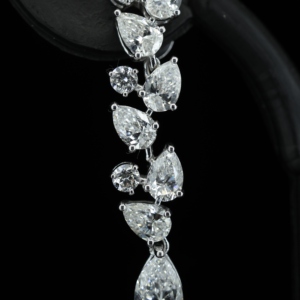 European American S925 Fashion Bridal Long Style Earrings Exquisite Shining Copper Inlaid Zircon Drop Earrings for Women - Product Image 6