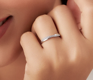 Seaila 925 Sterling <b>Silver</b> <b>Cross</b> Engagement <b>Ring</b> Pave Setting Cubic Zirconia Women Minimalist Trendy Fashion Jewelry Third Party - Product Image 1
