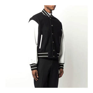 Veste universitaire unisexe personnalisée avec logo imprimé sur le devant, écologique, respirante, pour l'hiver, pour hommes, faible MOQ, utilisation en extérieur - Product Image 3