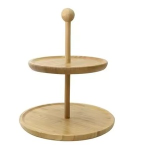 Soporte de Madera para Tartas, Plato para Exhibición de Postres, Soporte para Cupcakes, Decoración para Mesa de Boda - Product Image 3