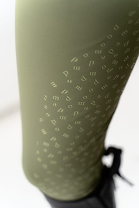 Pantalones de equitación de invierno para mujer y niña, de cintura alta, impermeables, con asiento completo, parche en la rodilla, compresión y silicona. - Product Image 3