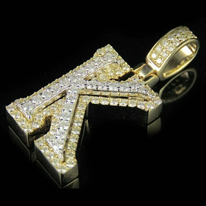 Iced Out Custom Latter Initial Pendant 925 Silver <b>Gold</b> Plated Pendant Pass Diamond <b>Tester</b> Luxury Hip Hop Pendant Fine Jewelry - Product Image 5