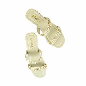 Pantoufles de sport crème décontractées pour femmes CL1915 - Product Image 1