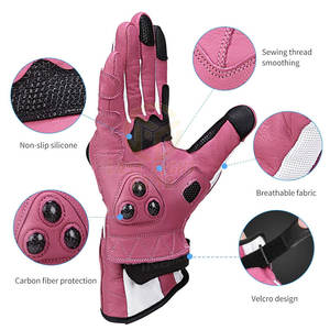 Gants de moto durables avec protection contre les chocs et design flexible, gants de moto à adhérence avancée - Product Image 2