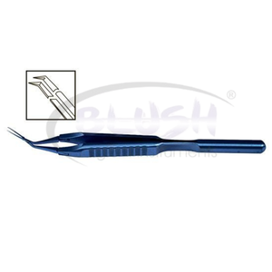 Pinzas de Capsulorhexis Inamura 1.5 Cross Action Rectas con Marcas, Instrumento Oftálmico para Cataratas de Blush Surgical - Product Image 1