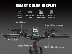Bicicleta eléctrica de montaña con batería de litio de 48V 10AH y neumáticos de 26*2.215 pulgadas, disponible en almacén de la UE. - Product Image 6