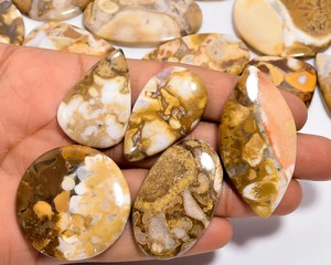 Lote de Cabujones de Jaspe Mookaite, Jaspe Australiano Natural Multicolor, Piedras Sueltas Pulimentadas para la Fabricación de Joyas - Product Image 2