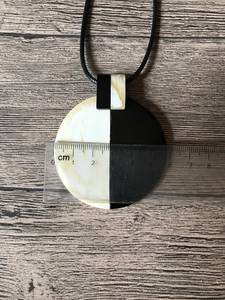 จี้เขารูปเขาควายจี้เขาขาวดำจี้เขาควายเครื่องประดับเขาสร้อยคอจี้โบโฮ - Product Image 6