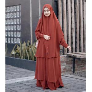 Muslim Malaysia Niqab / Burqa Elegant Hijab Full Cover Face Nida Fabric Solid Color Hijab Niqabs for Woman Wholesale Price - Product Image 1