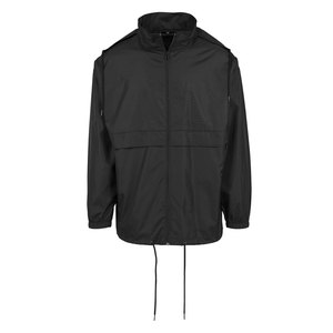Veste de pluie unisexe personnalisée avec logo, vêtement décontracté imperméable avec broderie personnalisée pour la vente en gros de vestes pour hommes - Product Image 1
