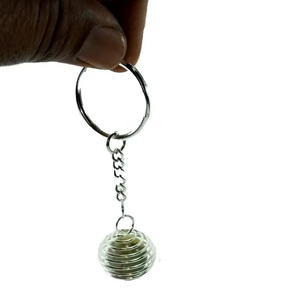 Llavero de cristal de alta calidad, aventurina verde, zafiro envuelto en alambre, llavero de piedra natural, regalos para mujeres. - Product Image 6