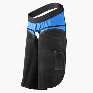 Chaps de ferrier unisexe en cuir véritable robustes, réglables, pour la protection des jambes et la coupe des sabots - Product Image 3