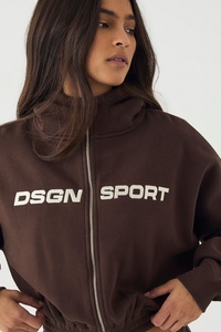 Custom <b>Womens</b> Zipper Tracksuit DTF OEM Personalized Casual Polyester Cotton Two Piece Set <b>Jacket</b> Pants Street Wear Clothing - Product Image 4