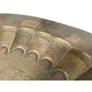 Assiette de présentation décorative en métal, en laiton doré brillant, pour la cuisine et la table, pour servir les aliments et les plats - Product Image 6