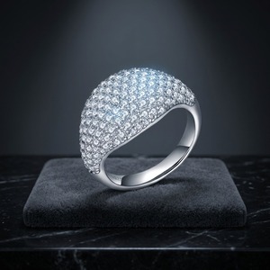 Anillo de Plata de Ley 925 con Diamantes de Moissanita al por Mayor, Estilo Hip Hop VVS, Joyería de Lujo con Brillo Intenso para Hombre - Product Image 6